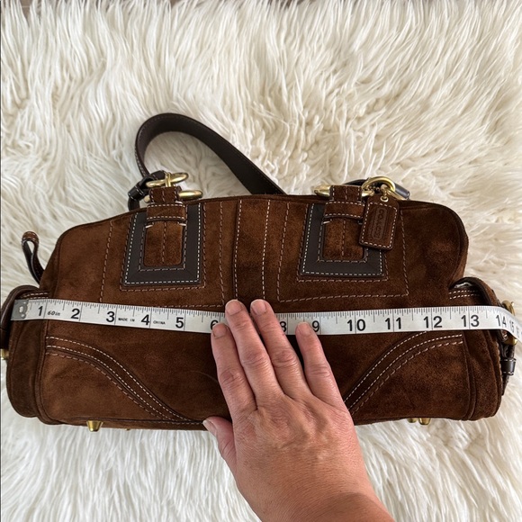 Coach Vintage Soho Brown Suede Handbag - Picture 3 of 13